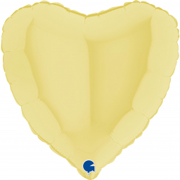 Balónek foliový srdce žluté