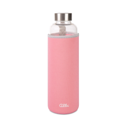 Skleněná láhev s růžovým obalem 720 ml