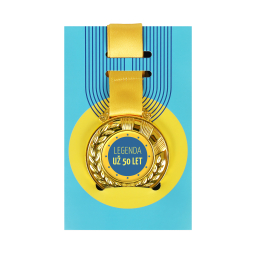 Přání s medailí - 50 let