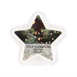 Vonný vosk hvězda - Vůně vánočního stromečku
