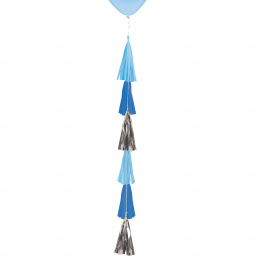 Ocas na balónky třásně modrý 70 cm