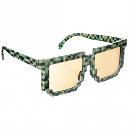 Brýle zelené pixel