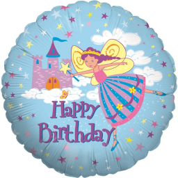 Balónek fóliový Happy Birthday víla