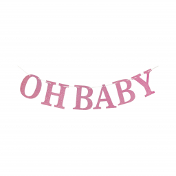 Banner Oh Baby růžový