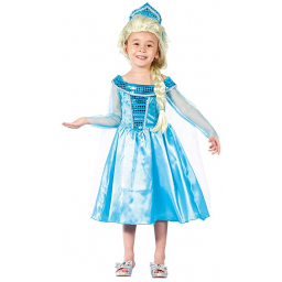 Kostým dětský modrá princezna 3-4 roky
