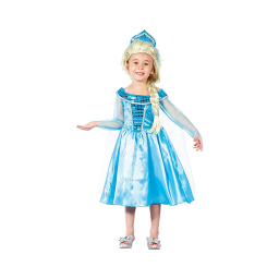 Kostým dětský modrá princezna vel. 3-4 roky