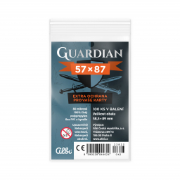 Obaly na karty Guardian pro karty 57 × 87 mm - 100 ks