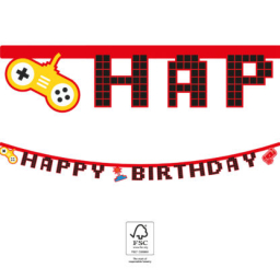 Banner Happy Birthday Game párty 2m