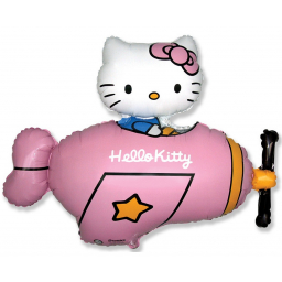 Balónek foliový  Hello Kitty letadlo