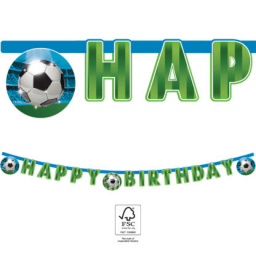 Banner Happy Birthday Fotbal