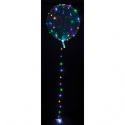 Balónek bublina s LED barevným osvětlením