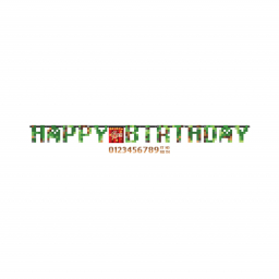 Banner Happy Birthday Minecraft