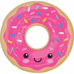 Balónek fóliový Donut růžový