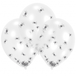 Balónky latexové Pavouci transparentní 6 ks
