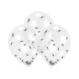 Balónky latexové Pavouci transparentní 6 ks