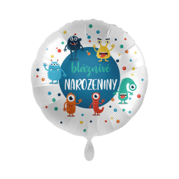 Balónek fóliový Bláznivé narozeniny