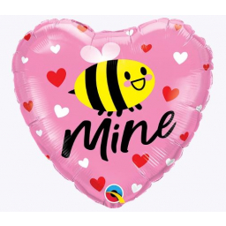 Balónek fóliový Srdce Bee mine
