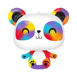 Balónek fóliový panda barevná