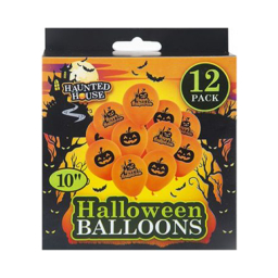 Balónky latexové Halloween mix 12 ks