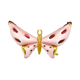 Balónek fóliový Motýl růžový