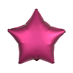 Balónek fóliový Hvězda vínová matná