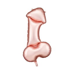 Balónek fóliový Penis rose gold