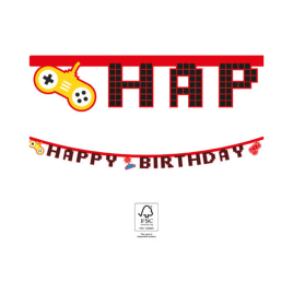 Banner Happy Birthday Game párty