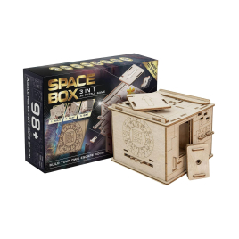 Dřevěný hlavolam Space Box Constructor