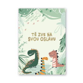 Pozvánky na oslavu Dinosaurus 6 ks