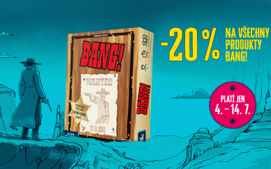 Pistolníci, pozor! 20 % sleva na všechny hry a produkty Bang!