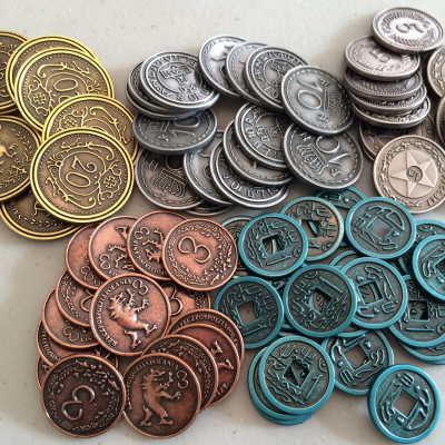                             Scythe - kovové mince                        