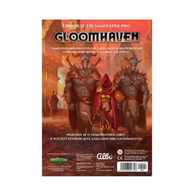                             Gloomhaven - Odlepitelné samolepky                        