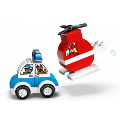 LEGO® DUPLO 10957 Hasičský vrtulník a policejní auto                    