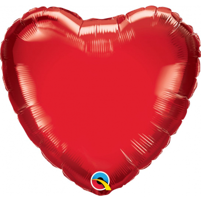Balónek fóliový Srdce červené                    