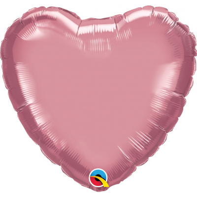 Balónek foliový Srdce tmavě růžová                    