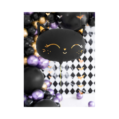                             Balónek fóliový Holky kočka černá                        