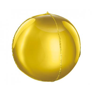 Balónek fóliový Koule zlatý                    
