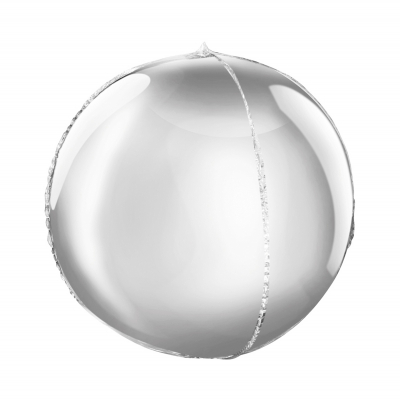 Balónek fóliový Koule stříbrný                    