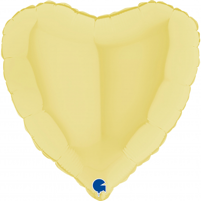 Balónek foliový srdce žluté                    