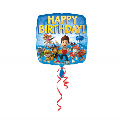 Balónek fóliový Happy Birthday Tlapková patrola                    