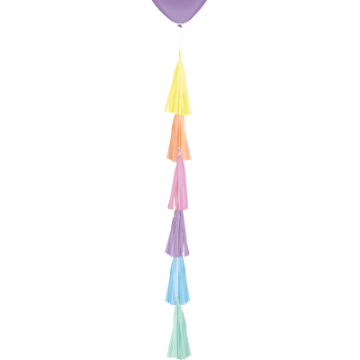 Ocas na balónky třásně pastelový 70 cm                    
