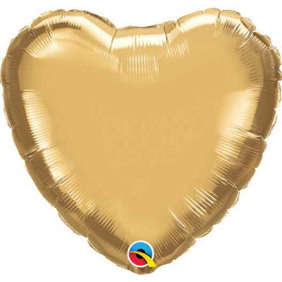 Balónek fóliový Srdce zlaté                    