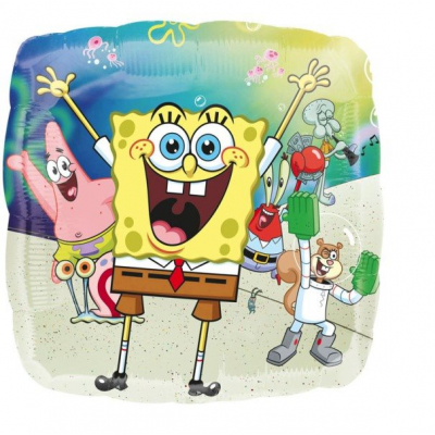 Balónek foliový SpongeBob čtverec                    