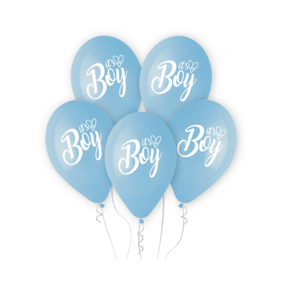 Balónky latexové It´s a Boy modré 5 ks                    