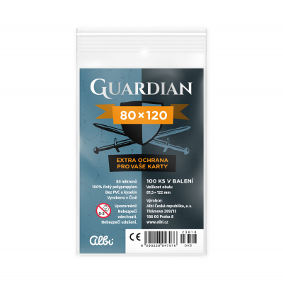 Obaly na karty Guardian pro karty 80 × 120 mm - 100 ks                    