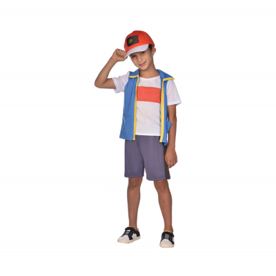 Kostým dětský Pokémon Ash vel. 6-8 let                    