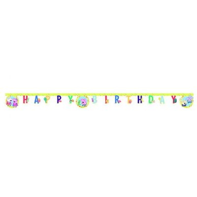 Banner Happy Birthday prasátko Peppa                    