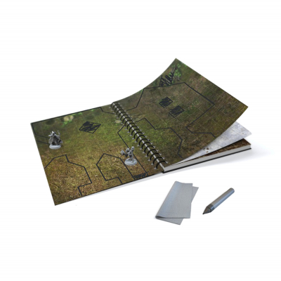                             RPG Kniha s mazatelným povrchem - A4 - šestiúhelníky                        