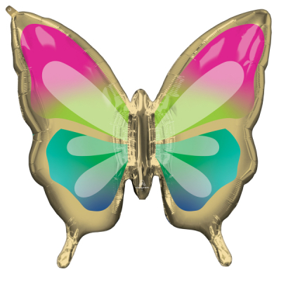 Balónek fóliový Motýl tropický                    