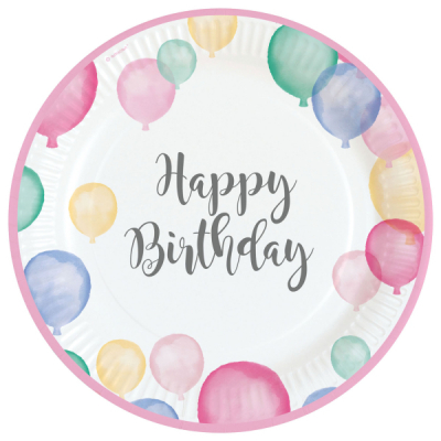                             Párty Set Happy Birthday pastelové balónky 50 ks                        